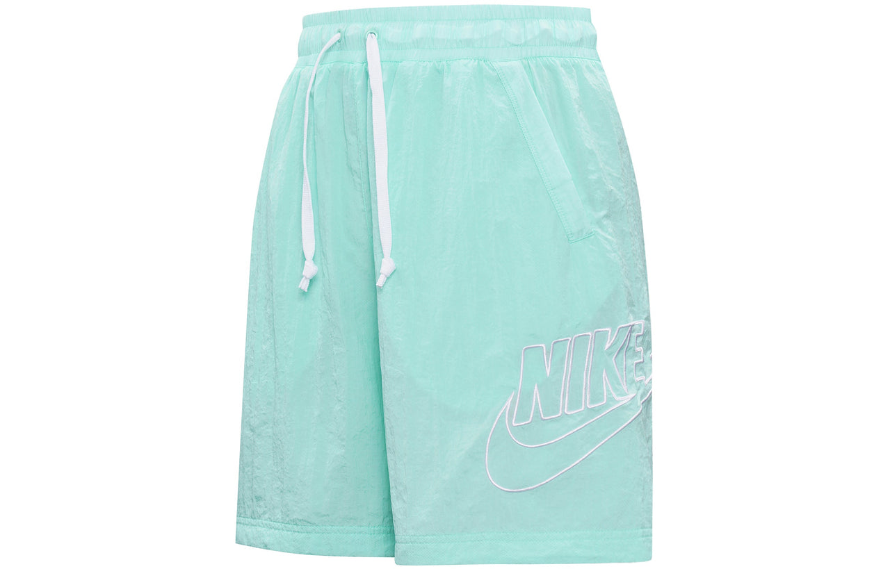 Nike Sportswear Alumni Logo Embroidered Woven Training Sports Shorts Mint Green DB3811-382