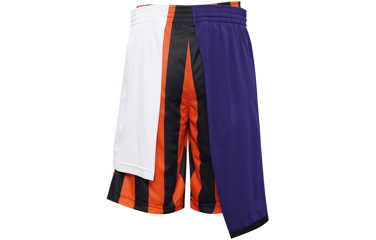 Men's NikeLab Collection Splicing Basketball Shorts Contrasting Colors 'White Navy Orange' AR5860-010
