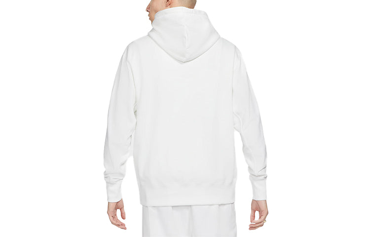 Nike Sportswear French Terry Embroidered Logo hooded Long Sleeves White DA0024-100