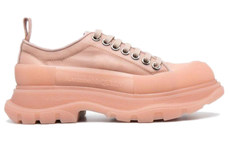 (WMNS) Alexander McQueen Tread Slick Lace Up Polyamide Sneakers 'Pink' 658080W4Q316833
