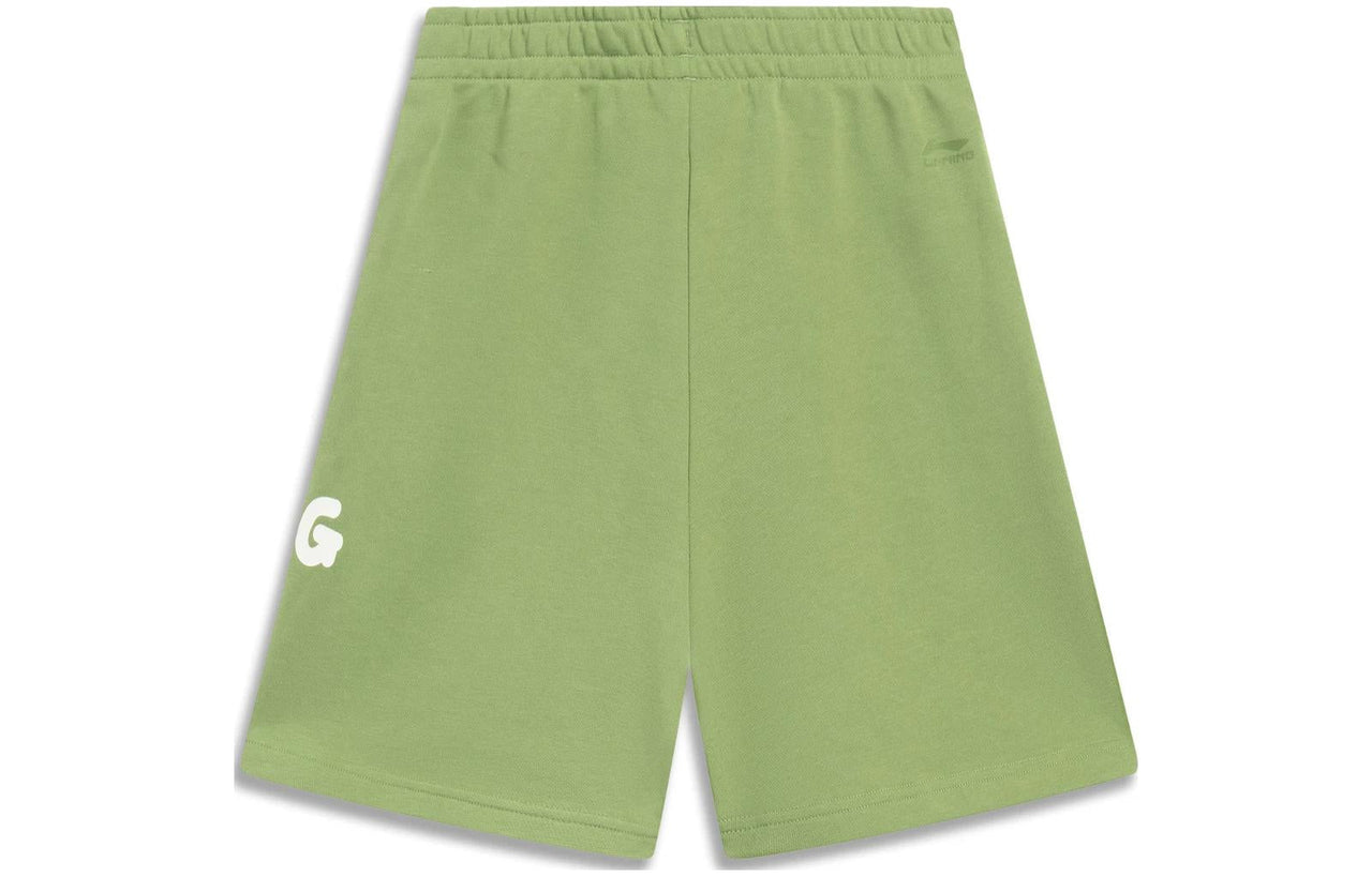 (WMNS) Li-Ning Graphic Shorts 'Green' AKST664-3