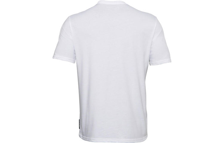Men's Under Armour Curry Casual Logo Printing Short Sleeve White 1357001-100