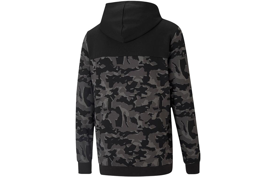 PUMA Moletom Camo Printed Masculino Hoodie 'Black Camo' 588499-01