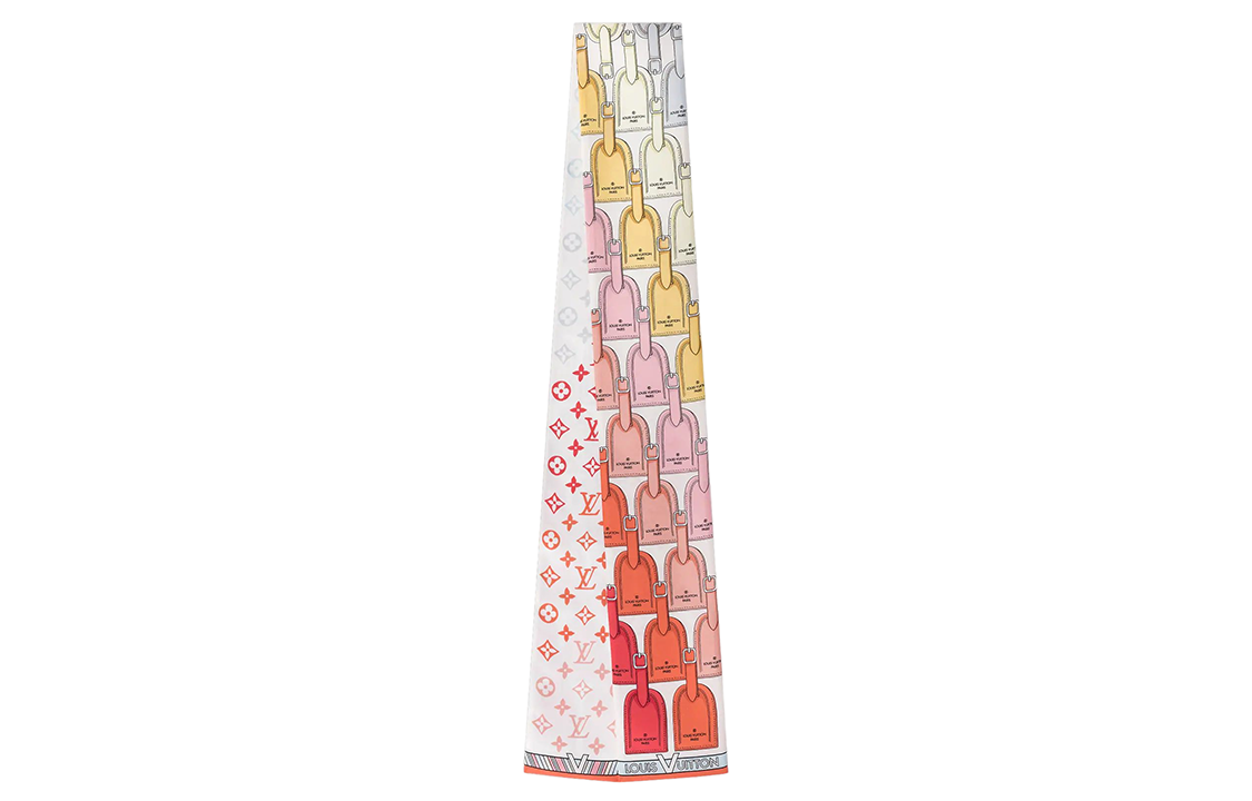 LOUIS VUITTON Silk Scarves Women's White