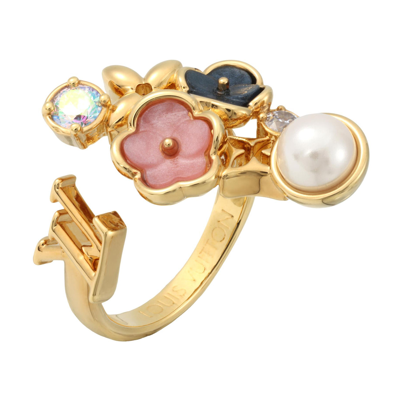 LOUIS VUITTON Metal Rings Women's Gold