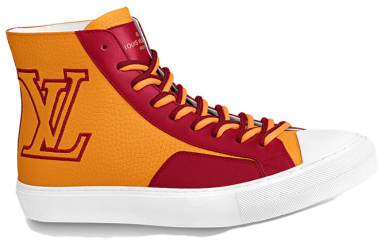 LOUIS VUITTON Tattoo Ankle Sneakers 'Orange Red'