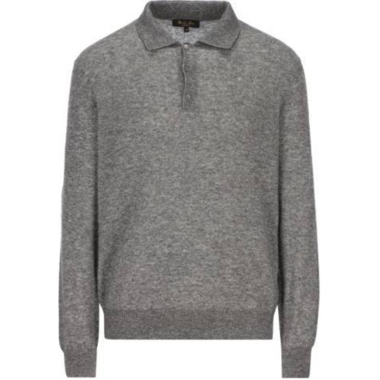 Loro Piana Camino Long-Sleeved Polo Shirt
