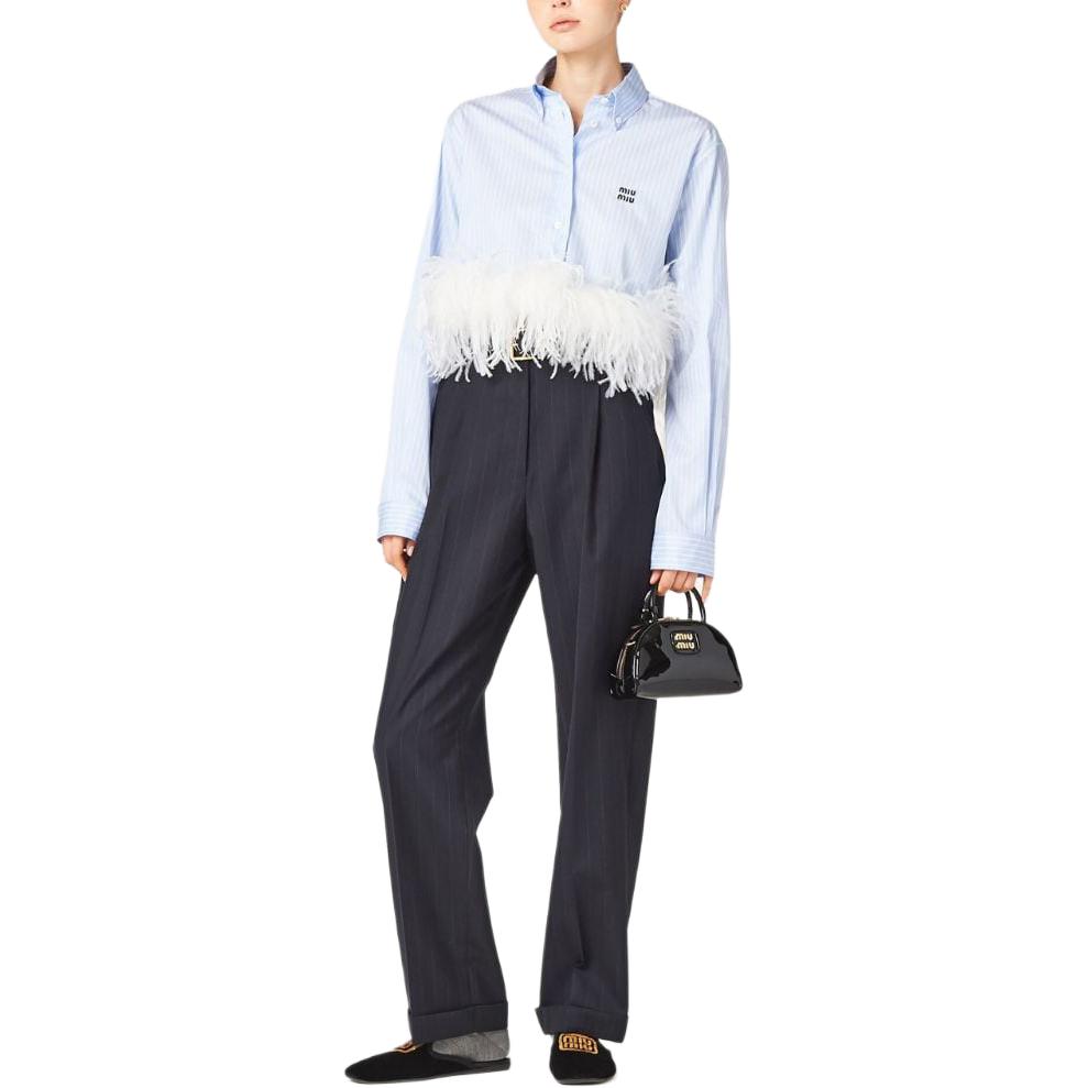 MIU MIU SS24 Shirt Women's Sky Blue