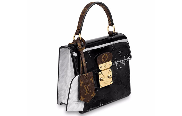 LOUIS VUITTON Cow Leather Handbag, Crossbody Bag, Shoulder Bag Regular Women's Black