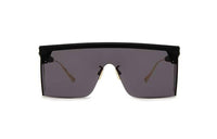 DIOR Irregular Shape Sunglasses Unisex Black