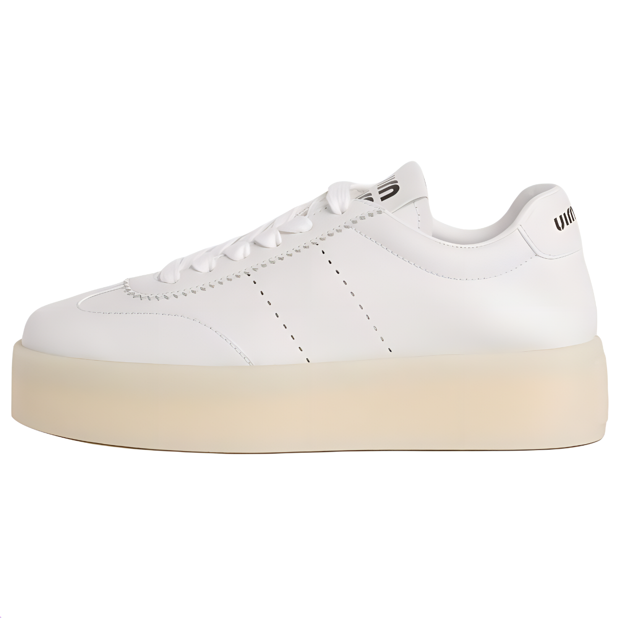 MIU MIU Low Top Skateboard Shoes Women's White