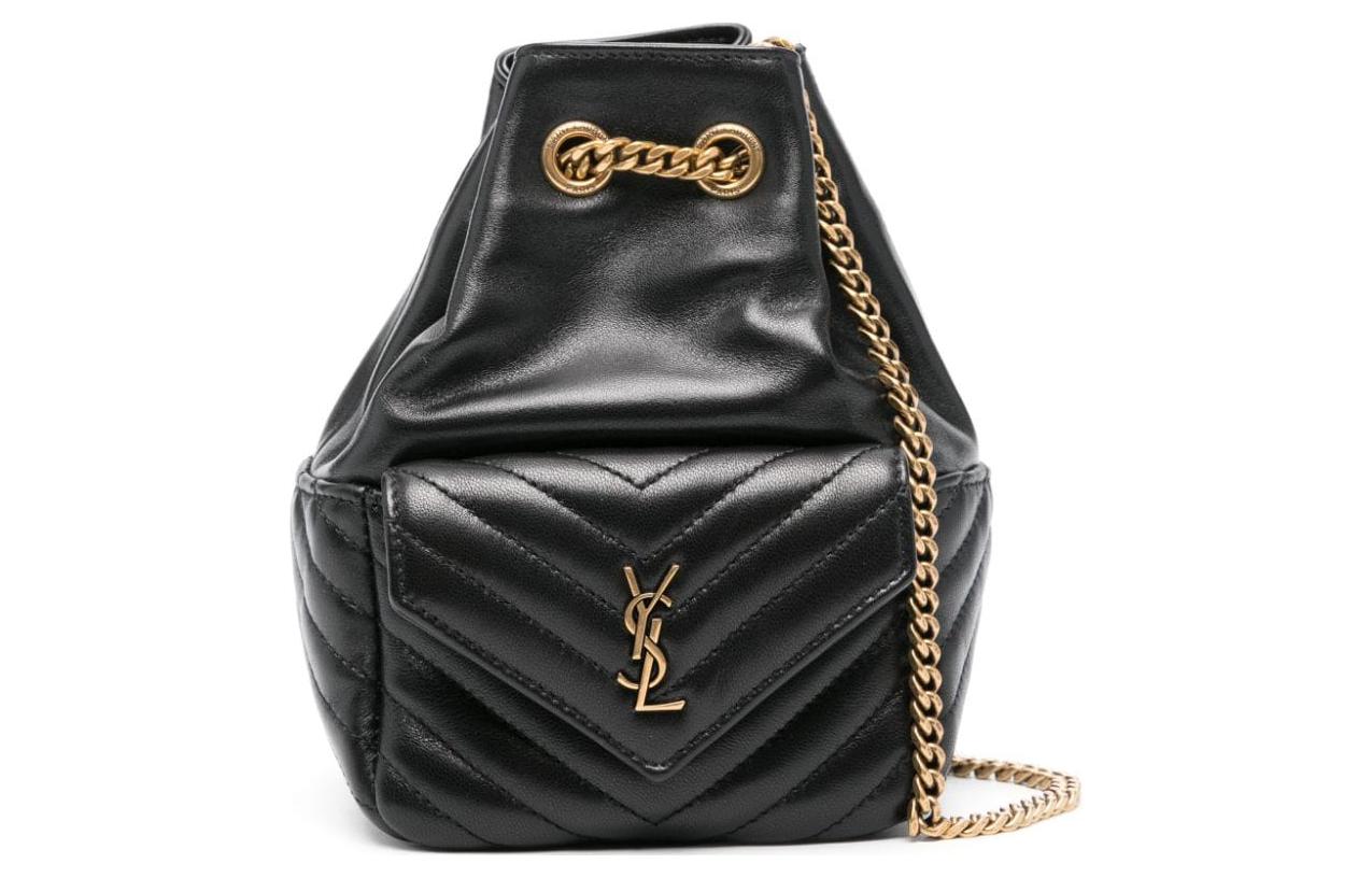 SAINT LAURENT Calfskin Crossbody Bag, Shoulder Bag Women's Black