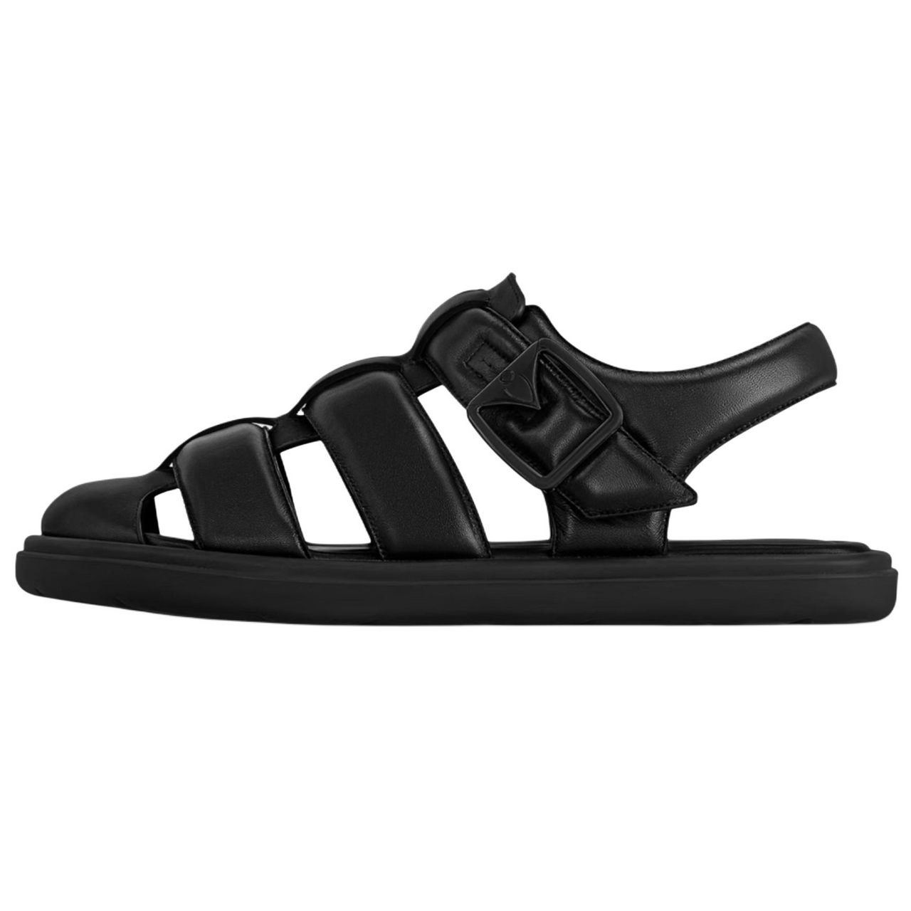 LOUIS VUITTON Venice Roman Sandals Men's Black