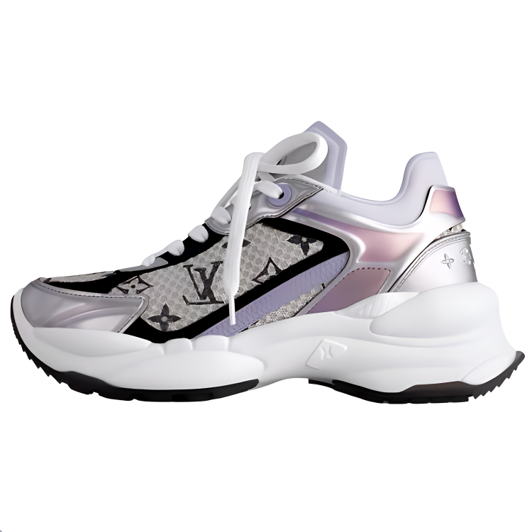 LOUIS VUITTON Run 55 Low-Top Casual Shoes Women's Purple