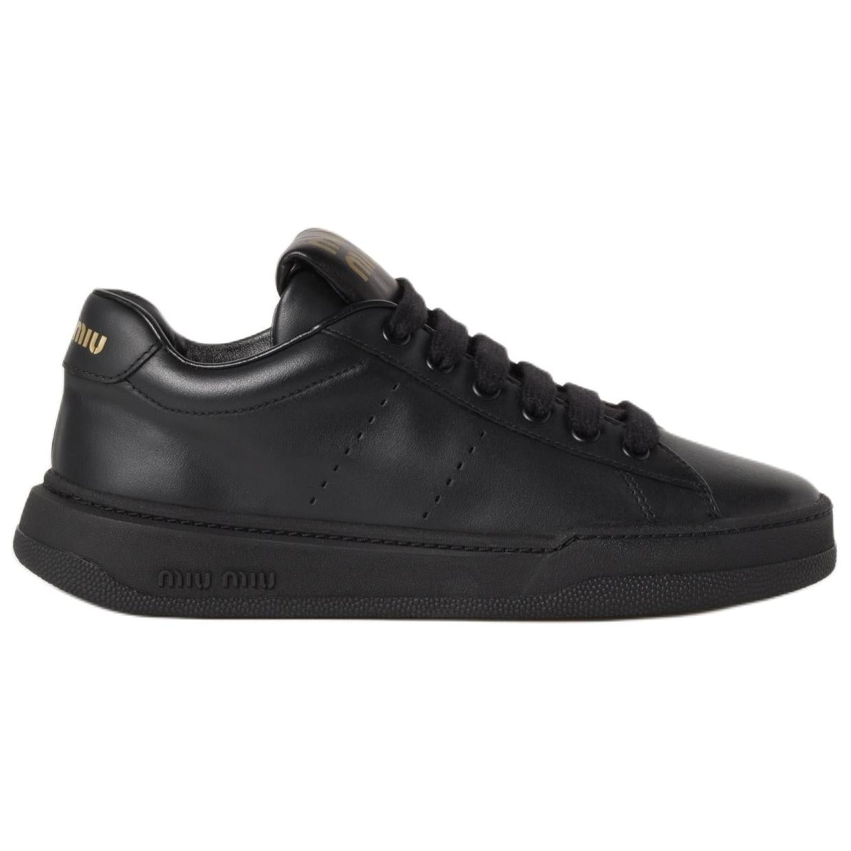 MIU MIU Low Top Skateboard Shoes Women's Black