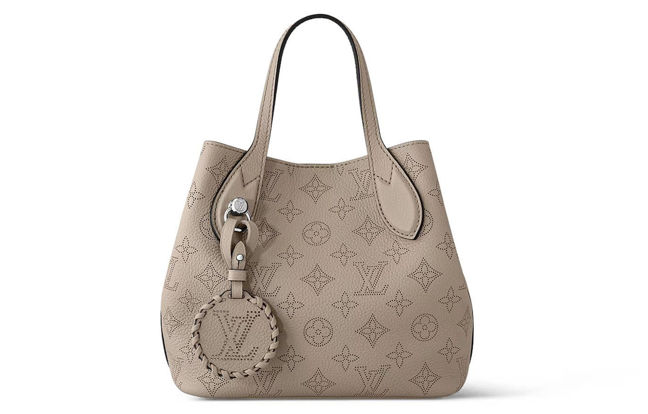 LOUIS VUITTON Perforated Hole-Punched Cow Leather Shoulder Bag Crossbody Bag Handbag Small Size Women's Gray