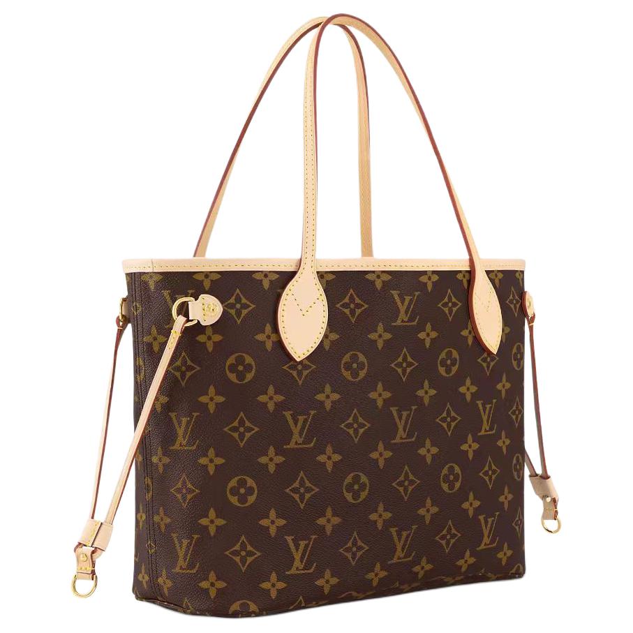 LOUIS VUITTON NEVERFULL Canvas With Leather Combo Bag Tote Bag Shopping Bag Handbag Shoulder Bag Women's Brown