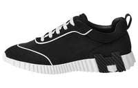 HERMES Bouncing Low-Top Sports Casual Shoes Men's Black White