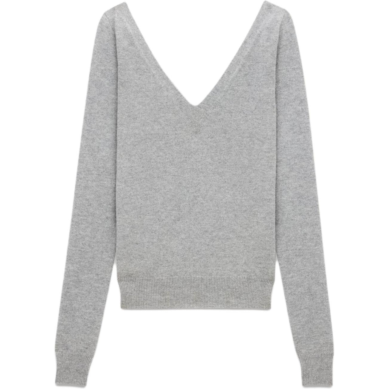 SAINT LAURENT V-Neck Long-Sleeved Jumper