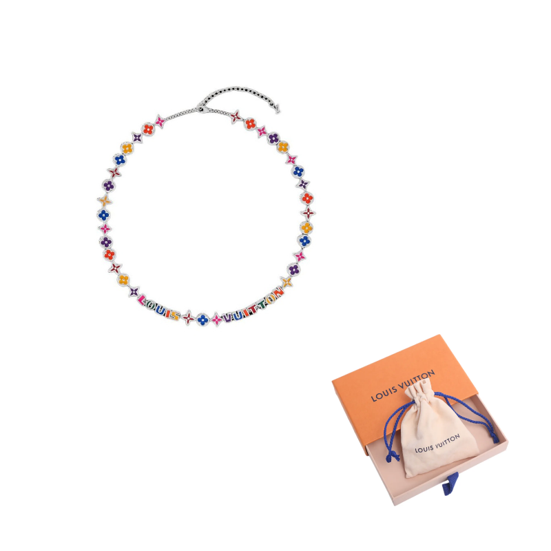 LOUIS VUITTON Brass Necklaces Unisex Multicolor
