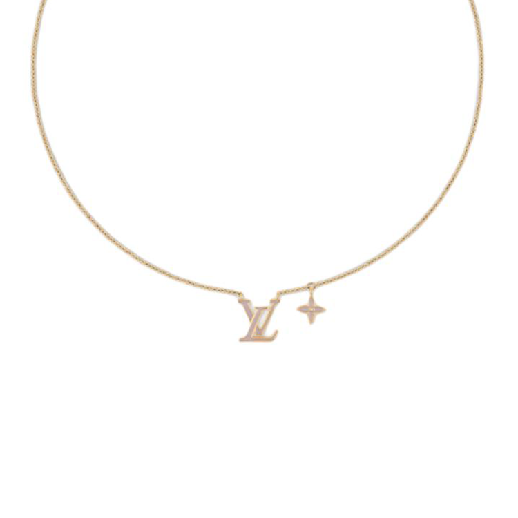 LOUIS VUITTON Enamel Necklaces Women's Purple