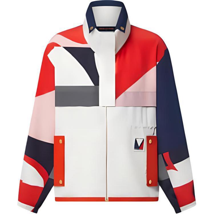 LOUIS VUITTON Lv X Ac Geometric Print Parka