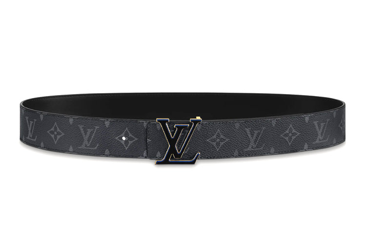 LOUIS VUITTON Pin Buckle Cow Leather Leather Belts Men's Width 4cm