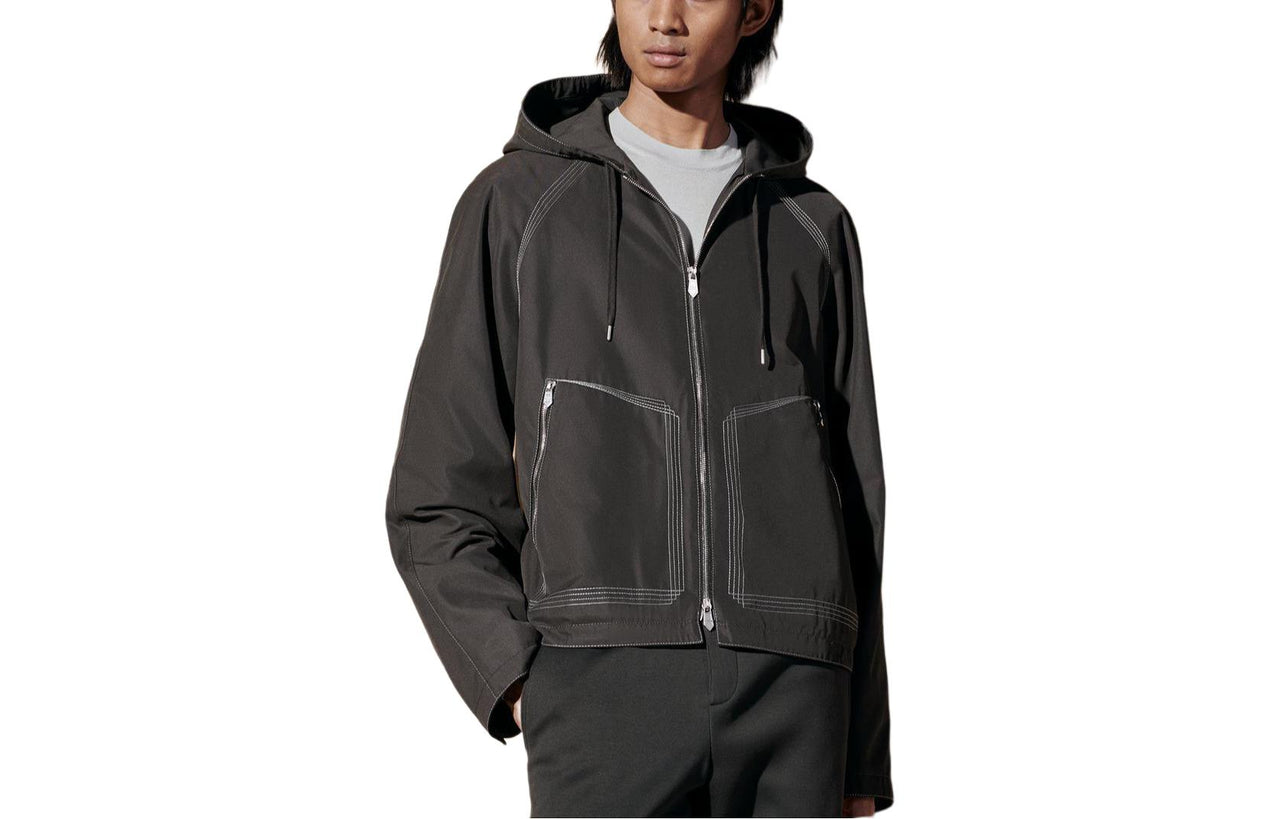 HERMES Jackets Coats Men's Licorice