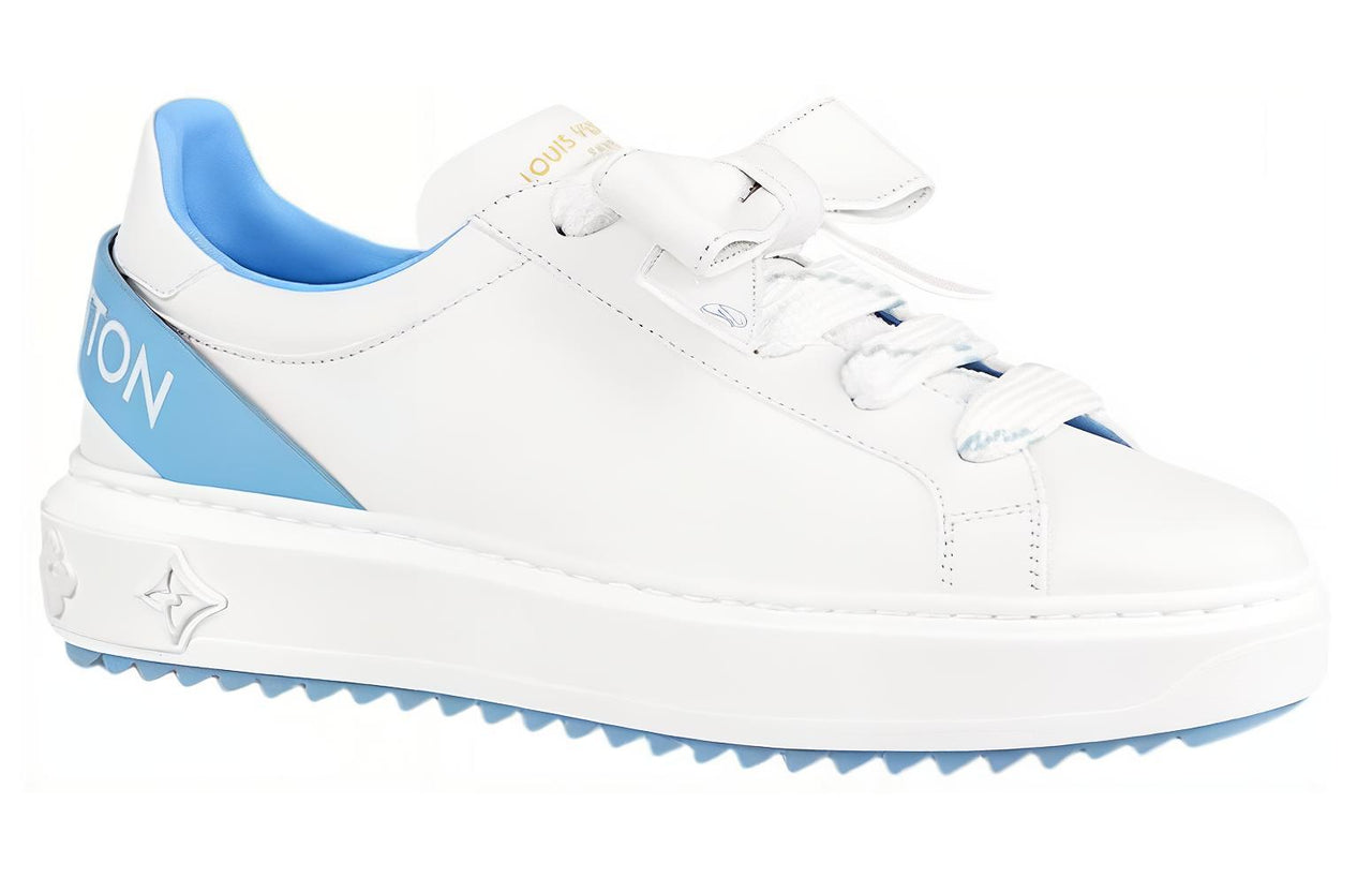 LOUIS VUITTON Time Out Sneakers 'White With Blue' Women's