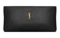 SAINT LAURENT Sheepskin Clutch Women's Black