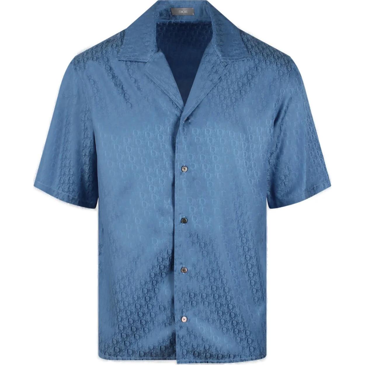 DIOR All-Over Logo Patterned Short-Sleeved Shirt
