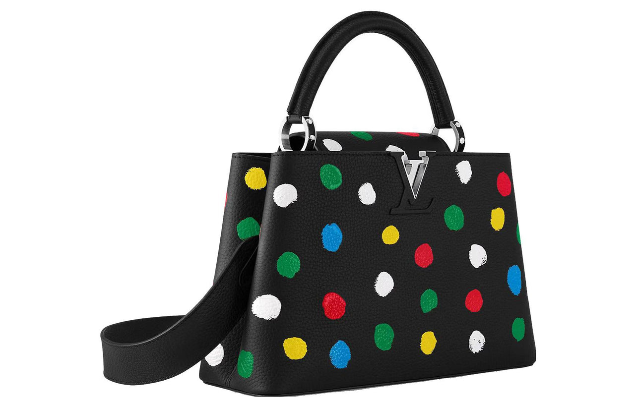 LOUIS VUITTON X Yayoi Kusama Capucines Mm Black