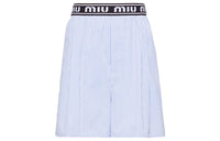 MIU MIU SS21 Casual Shorts Women's Blue