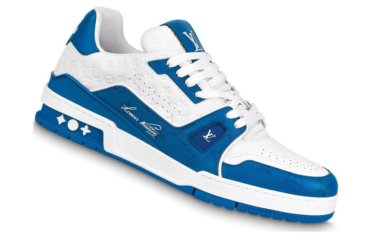 LOUIS VUITTON Lv Trainers 'White Blue'