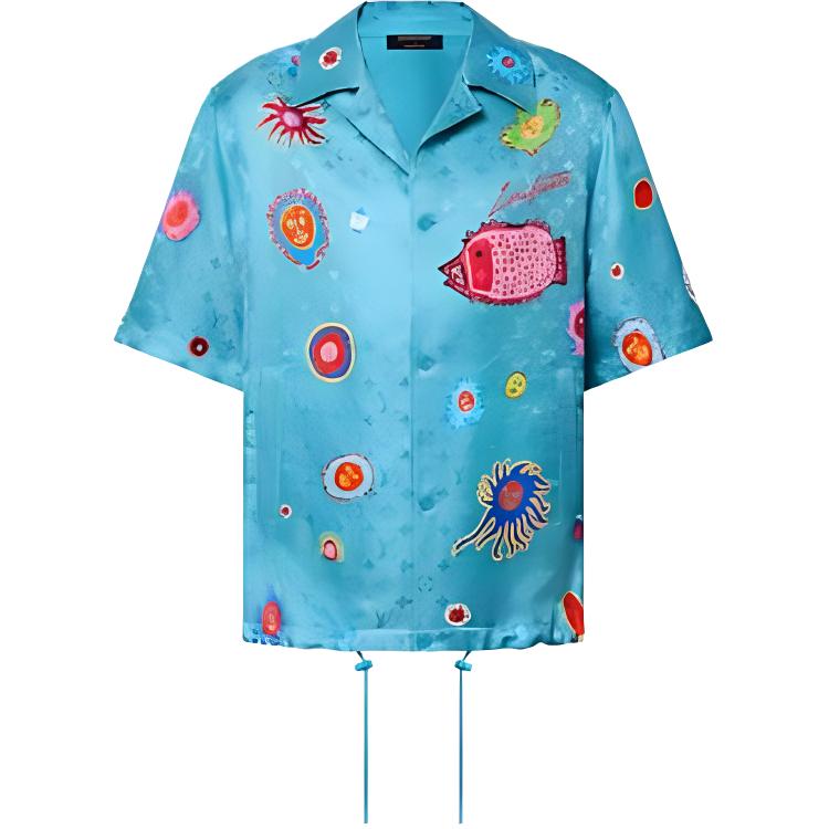 LOUIS VUITTON x Yayoi Kusama Shirt Men's Blue