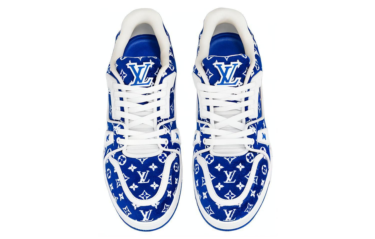 LOUIS VUITTON Trainer Blue Monogram Textile