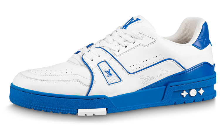 LOUIS VUITTON Lv Trainer Sneakers 'White Blue Red'