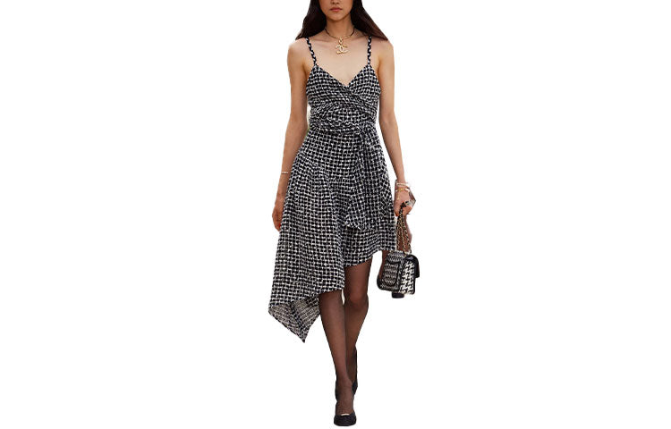 CHANEL SS23 Sleeveless Dress Women's Black