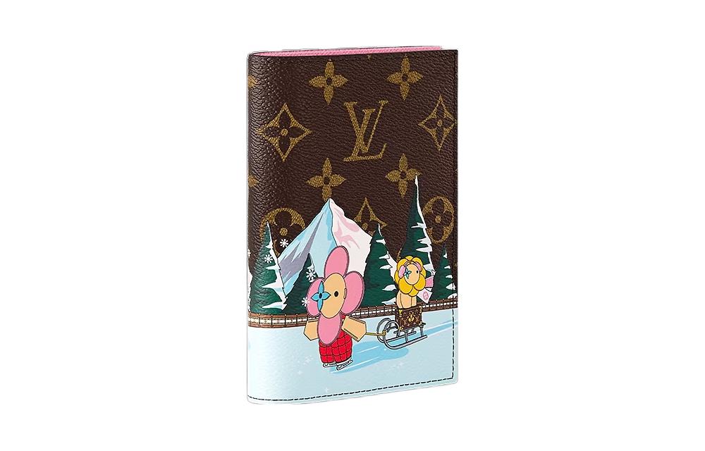 LOUIS VUITTON Monogram Coated Canvas Passport Holder Women's Pink
