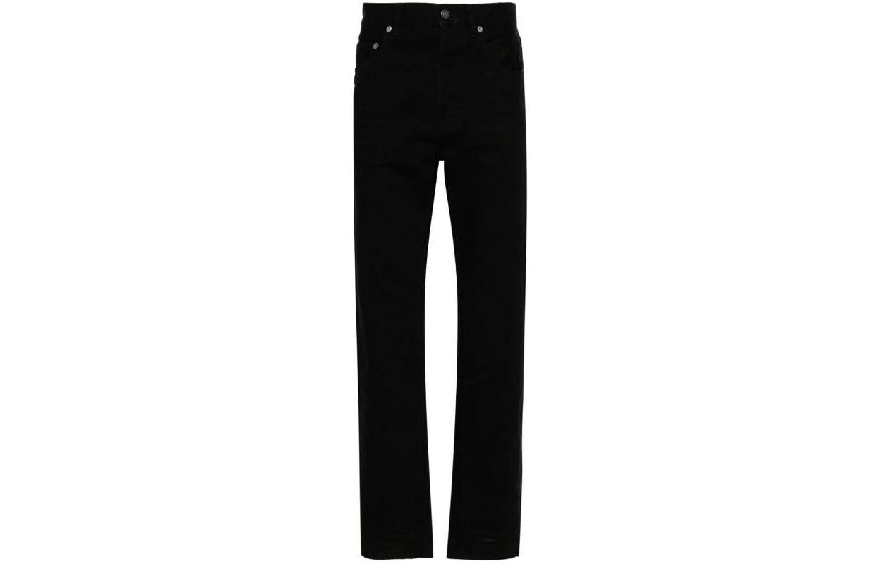 SAINT LAURENT Button Detailed Straight Leg Jeans