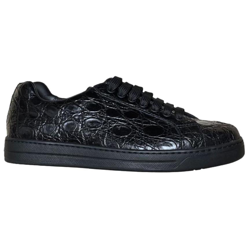 PRADA Low Top Skateboard Shoes Men's Black