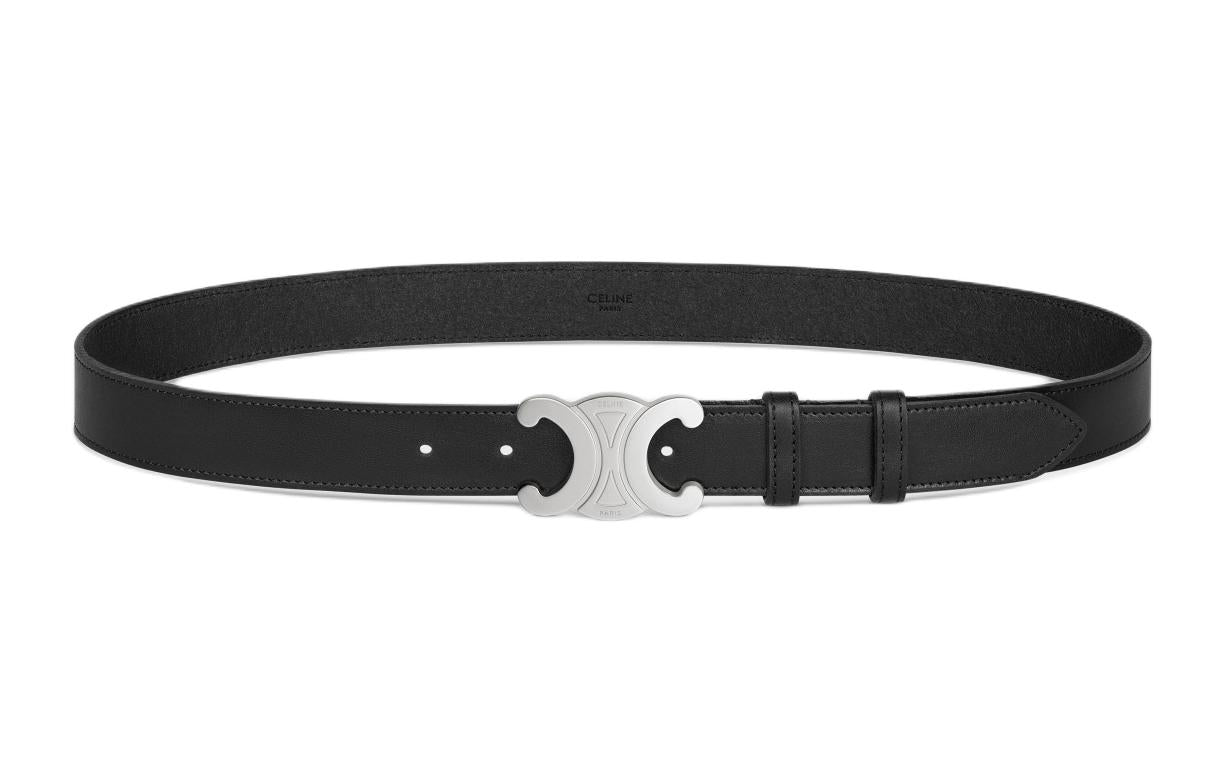 CELINE Large Triomphe Belt In Vintage Calfskin