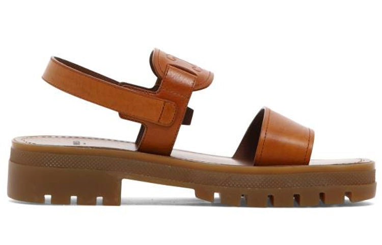 CELINE Beach Sandals Women's Brown