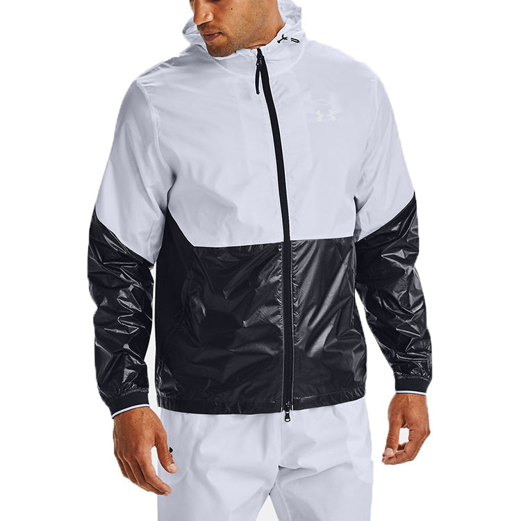 Under Armour Recover Legacy Hoodie Jacket 'White Black' 1353370-100