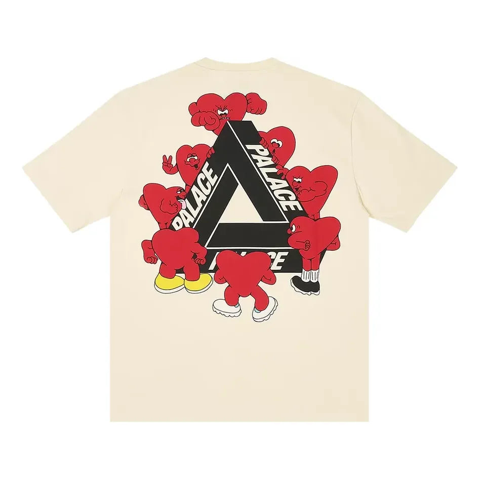 Palace Tri-Hearts T-shirt 'Soft White' P26TS029