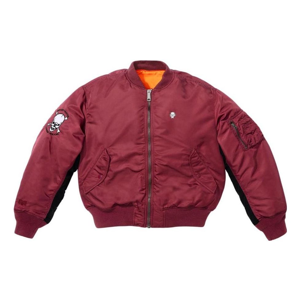 Supreme x Bounty Hunter MA-1 Jacket 'Burgundy Black White' SUP-FW23-110