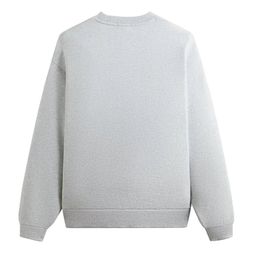 KITH SS24 x New York Botanical Garden Logo Nelson Crewneck 'Light Heather Grey' KHM032117-002