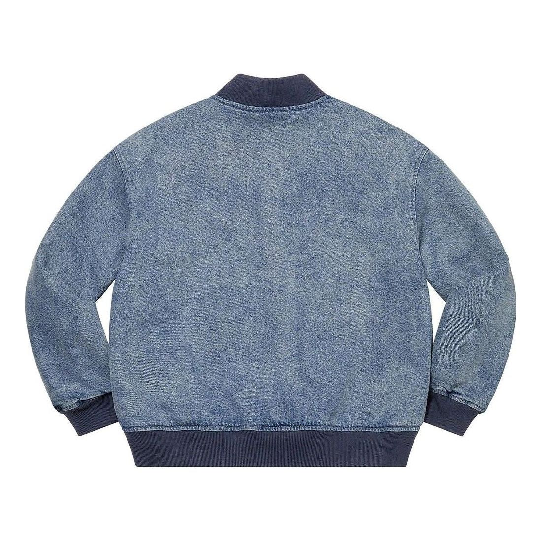 Supreme Washed Knockout Denim Varsity Jacket 'Teal' SUP-SS23-171