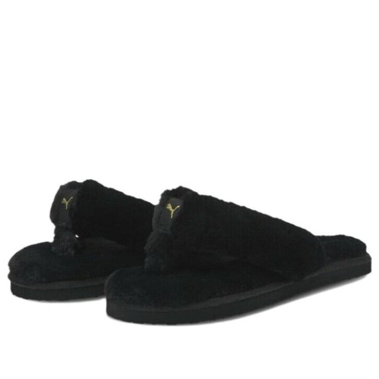 (WMNS) PUMA Fluff Flip BX 'Black' 385349-01