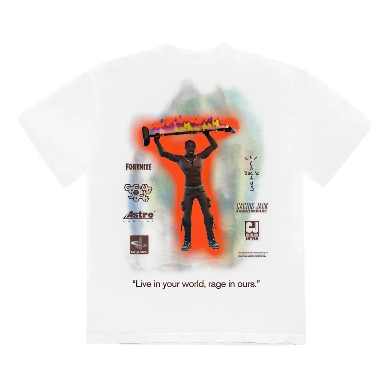 Travis Scott Cactus Jack The Scotts Rage Emote T-Shirt 'White' CJFN-SS06